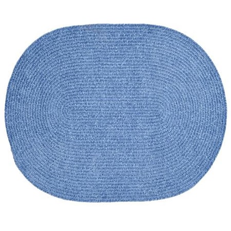 Better Trends 2 x 6 in. Chenille Reversible Rug - Smoke Blue BRCR26SB